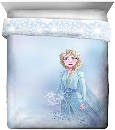 Disney Frozen 2 Elsa 7 Piece Queen Comforter Set Bed in a Bag - Image 3