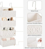 Dahey Over The Door Organizer Macrame Boho Hanging Back of Door Storage - Image 5