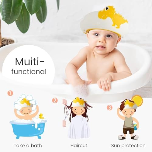 FUNUPUP Baby Shower Cap for Toddlers Kids, Soft TPE Silicone - Image 6