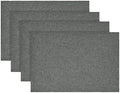 Artoid Mode Grey Placemats Set of 4, 12x18 Inch Washable Holiday Table Mats by ArtoidMode