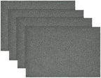 Artoid Mode Grey Placemats Set of 4, 12x18 Inch Washable Holiday Table Mats by ArtoidMode