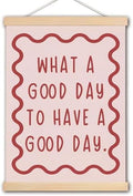 DNEULYR Pink Motivational Wall Art Poster, Inspirational Wall Decor, What a by Unknown
