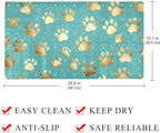 Bathtub Mat Non Slip 26.8x15.1In, Dogs Paws Bath Mat - Image 4