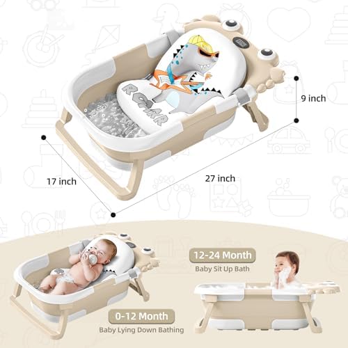 Collapsible Baby Bathtub for Infants to Toddler - Image 2