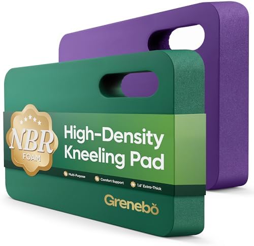 Grenebo 2-Pack Kneeling Pads, Extra Thick, 17.3 x 11 x 1.6 in by Grenebo