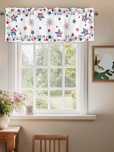 4th of July Kitchen Curtains Valances - Image 3