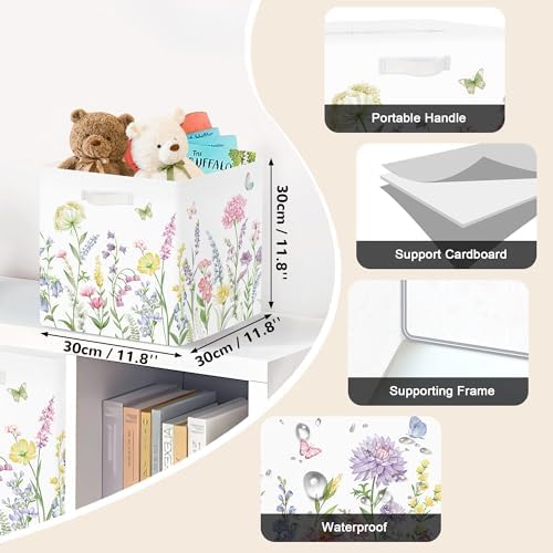 Clastyle 11.8" Flower Storage Basket Set of 3 - Image 2