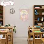 Ghueghe Pastel Boho Playroom Canvas Banner Wall Decor - Image 4
