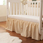 Crib Skirt with Platform, Ruffled Wave Design Baby Bed Skirt - Image 2