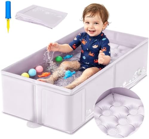 Collapsible Baby Bathtub for Babies & Toddlers, Foldable Portable Baby Tub by Unknown