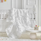 Ruffled Crib Bedding Set Baby Boho Quilted Comforter - Image 4