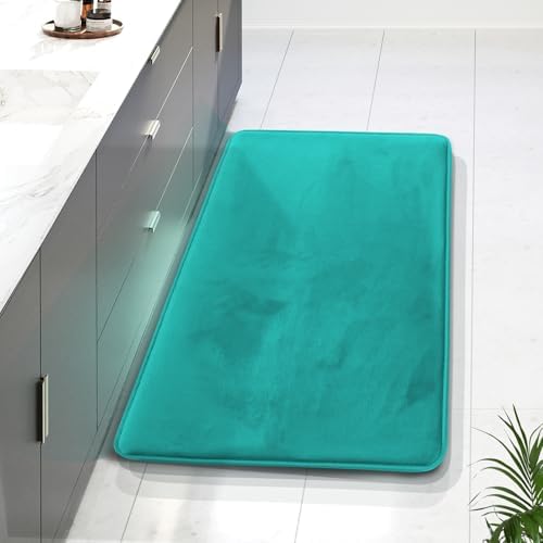 Clara Clark Bathroom Rugs, Velvet Memory Foam Bath Mat, Non-Slip Bath Rugs by ClaraClark