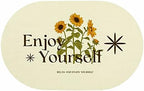 UKELER Sunflower Bathroom Rugs Set 2 Piece Water Absorbent Non Slip Bath Mat - Image 3