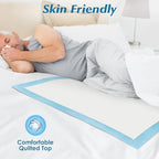 100 Count 22” x 22” Super Absorbency Disposable Underpads - Image 5
