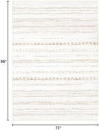 Nakagishi Boho 6x8 Area Rug Living Room Rugs Machine Washable Brown - Image 2