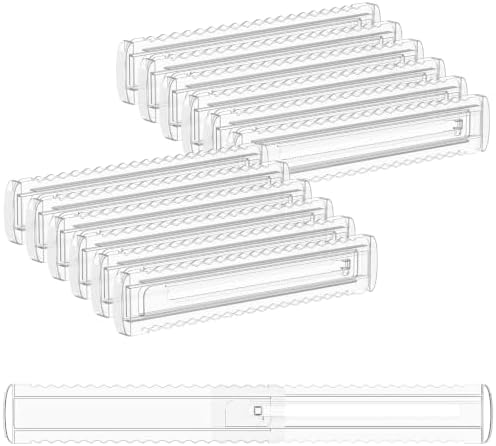 12 Pack 2.36" High Shallow Drawer Dividers, 12.5"-21.3" Expandable by Unknown