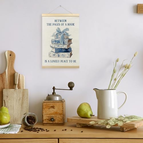 TLESKE Chinoiserie Book Bow Wall Art Poster, Bookish Wall Decor - Image 6
