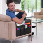 Non-slip Couch Organizer Armchair Caddy, Oxford TV Remote Control Holder - Image 2