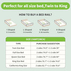 1-Piece Adjustable Height Baby Bed Rail, Kids Safety Guard Rails - Image 4