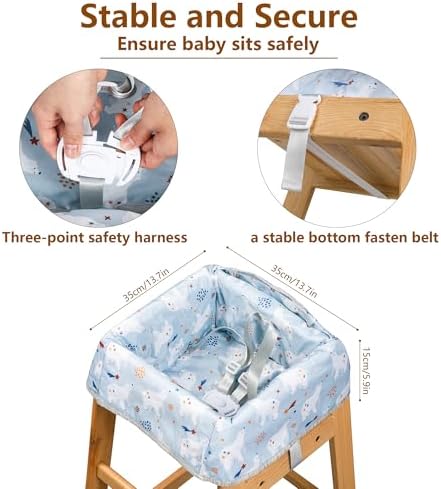 High Chair Cover for Baby Restaurant: Sprouterie Baby Highchair Covers for - Image 3