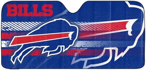 Fanmats NFL Windshield Sun Auto Shade, Sun Shield Sun Visor Accordion tri-fold by FANMATS