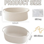 JMvicyroam Small Woven Basket, Empty Gift Basket - Image 2