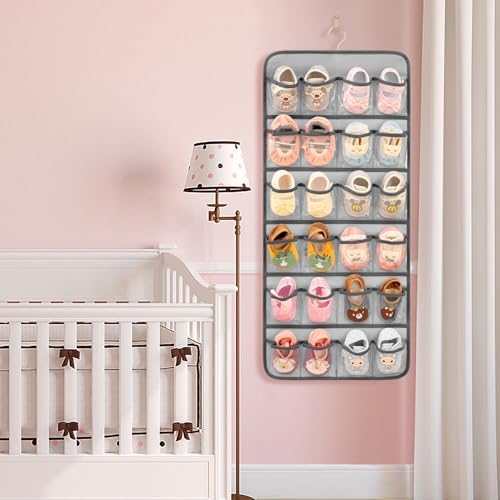 Dual-sided Baby Shoe Organizer Closet Hanging Toddler Shoes Storage - Image 5