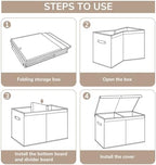 INDRESSME 122L Large Toy Storage Box, Lid & Dividers - Image 7