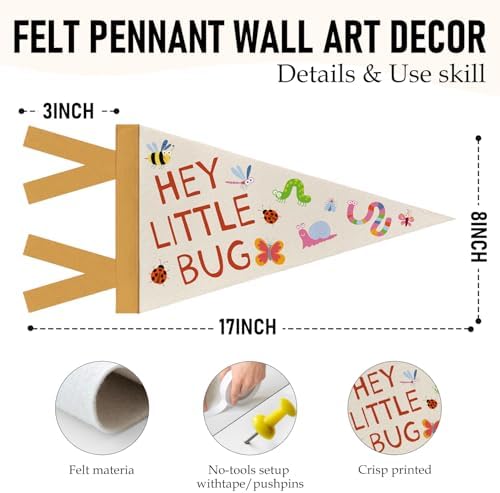 Ladybug Pennant Banner Flags Kids Nursery Toddler Playroom Wall Decor - Image 6