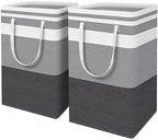 HomeHacks 2-Pack Large Laundry Basket, Waterproof, Freestanding Laundry Hamper by HomeHacks