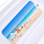 Bathtub Shower Mat 40X16 Inch, for Toddler, Beach Golden by Culudea