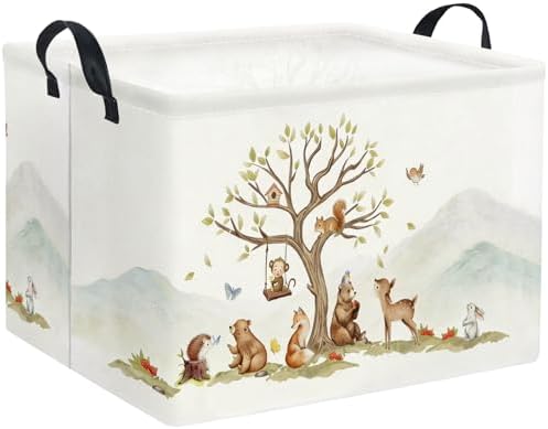 Rectangular Kids Storage Basket Baby Gift Basket Cute Storage Bin Organizer by TIBAOLOVER