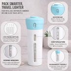 Travigo 4-in-1 Travel Dispenser Bottle, TSA Approved, Leak Proof, Four Reusable - Image 3