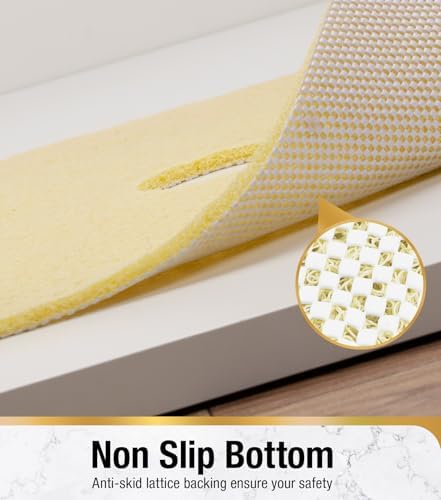 HITSLAM Square Loofah Shower Mat, 24x24 Inch Non Slip Bath Mat - Image 4