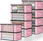 HomeHacks 10-Pack Clothes Organizer Storage Bags, 35L Storage Bins by HomeHacks
