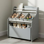 Humble Crew 3 in 1 Kids Bookshelf, Toy Organizer and Rolling Toy Box by HumbleCrew