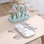 Baby Bottle Drying Rack Space Saving High Capacity Standing Dryer Holder - Image 2