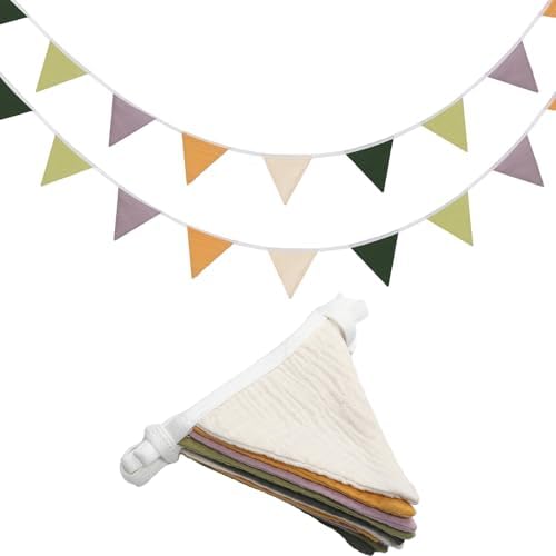 Oudain 2 Pcs Pennant Banner Flags Nursery Garland Triangle by Oudain