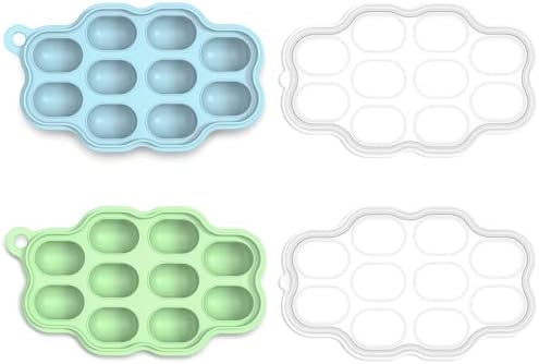 KingKam Breastmilk Popsicle Molds, Baby Fruit Feeder Teething Tray, 2 Pack by KingKam