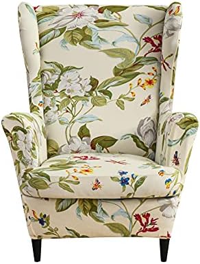 NILUOH Wingback Chair Covers 2-Piece, Armchair Slipcovers by NILUOH