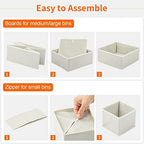 Stero 6 Pack Drawer Organizers for Clothing, Dresser Drawer Organizer Clothes - Image 6