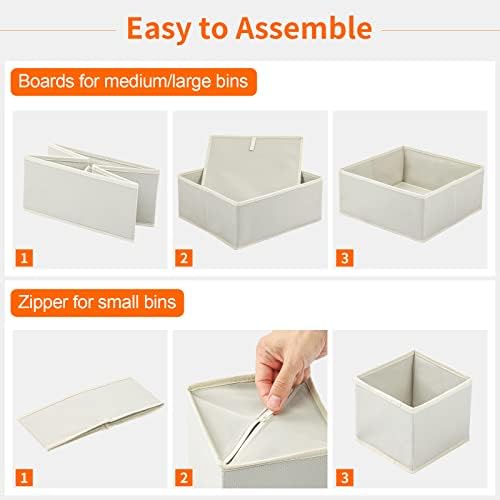 Stero 6 Pack Drawer Organizers for Clothing, Dresser Drawer Organizer Clothes - Image 6