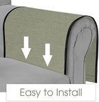 Joywell Remote Control Holder Armchair Caddy Armrest Organizer Sage Green - Image 5