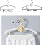 Baby Clothes Hangers 20 Pack Plastic Kids Hangers Space Saving - Image 2