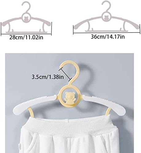 Baby Clothes Hangers 20 Pack Plastic Kids Hangers Space Saving - Image 2