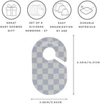 3 Sprouts Baby Closet Dividers, Newborn to 2T, Checkerboard, 8 Piece Set - Image 3