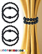 Magnetic Curtain Tiebacks 4 Pieces: Strong Magnets Closure, Boho Curtain by Unknown