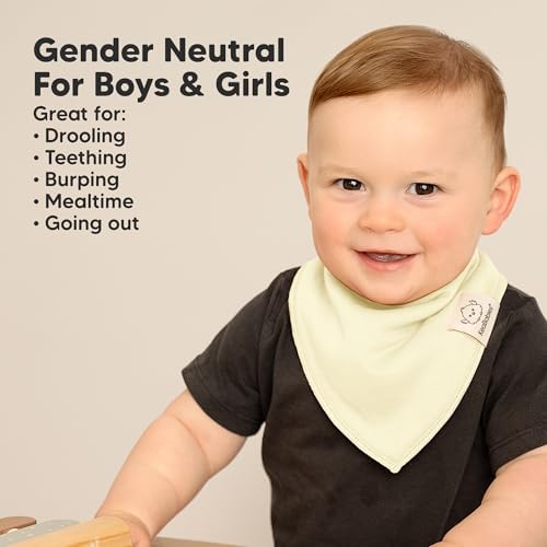 KeaBabies 8pk Organic Baby Bandana Bibs - Image 6