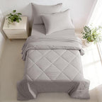 FLXXIE 5-Piece Microfiber Toddler Bedding Set, Somke Grey by FLXXIE