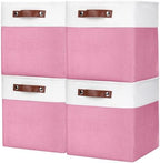Bagnizer Collapsible Fabric Storage Cubes 11x11 Cube Storage Bins, 4 Pack by Bagnizer